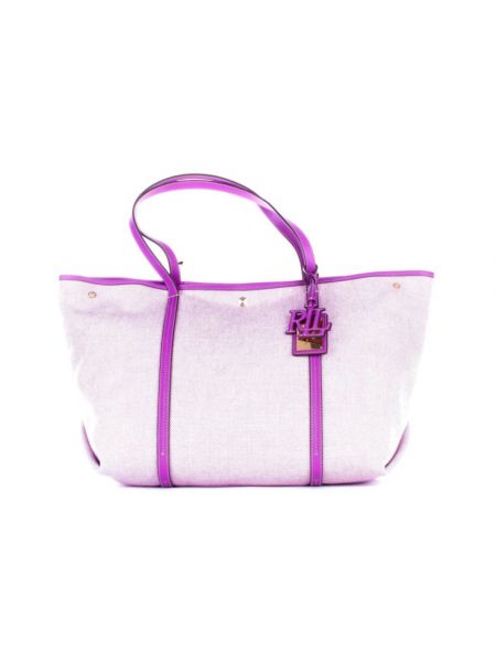 Shopper handtasche Ralph Lauren lila