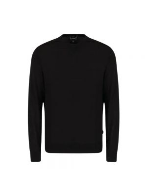 Slim fit sweatshirt Emporio Armani schwarz