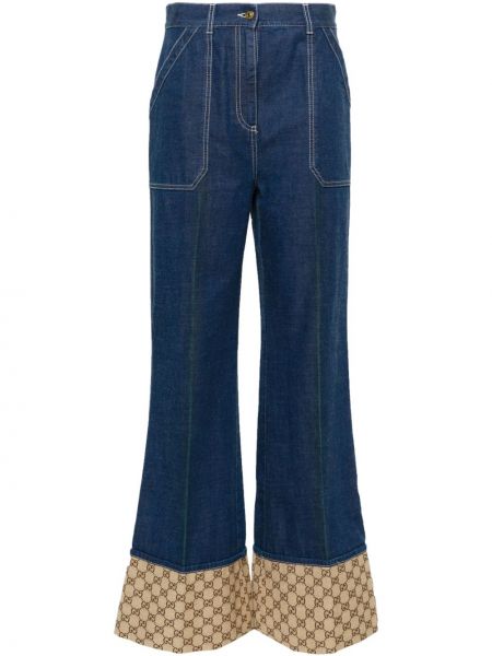 High waist jeans ausgestellt Gucci
