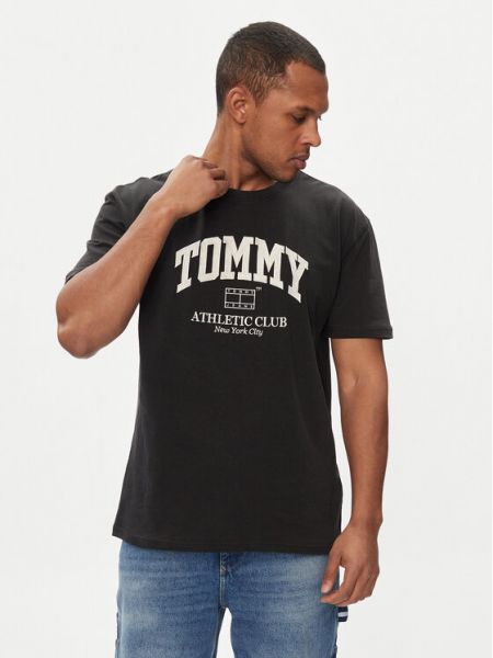 Sport póló Tommy Jeans fekete
