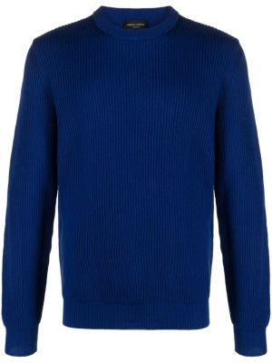 Pullover mit rundem ausschnitt Roberto Collina blau