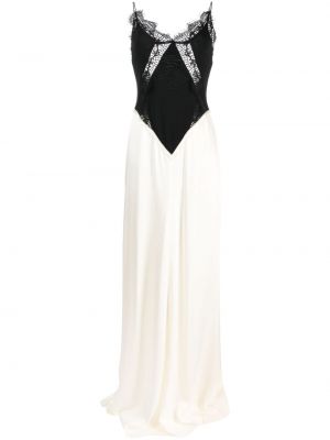 Satynowa sukienka długa z otwartymi plecami Victoria Beckham