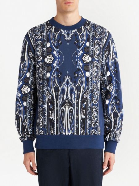 Sweatshirt aus baumwoll mit print mit paisleymuster Etro