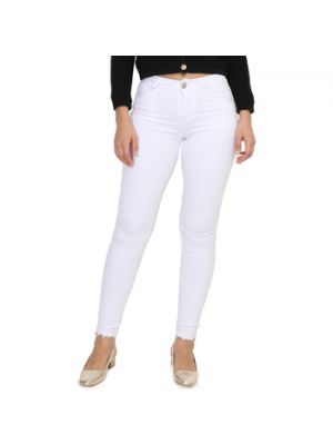 Białe jeansy La Modeuse