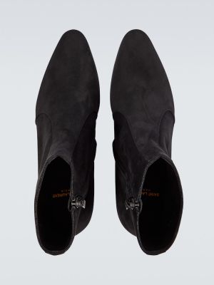 Zomšinės guminiai batai Saint Laurent juoda
