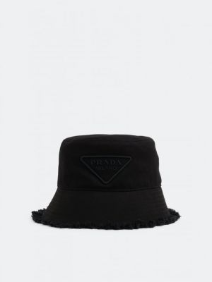 Однотонная шляпа Prada черная