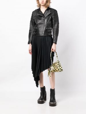 Kožená bunda Céline Pre-owned černá