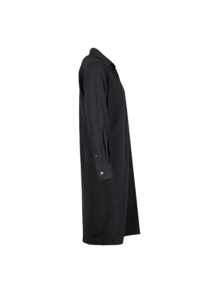 Vestido de lana retro Hermès Vintage negro