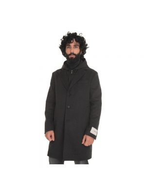 Abrigo con capucha Paoloni negro