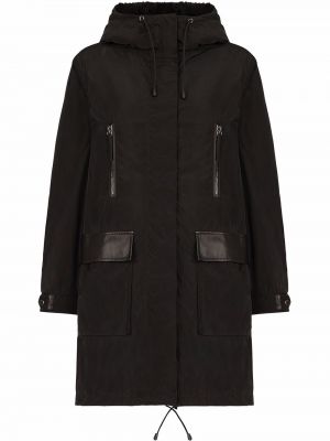 Kapucnis kabát Giuseppe Zanotti fekete