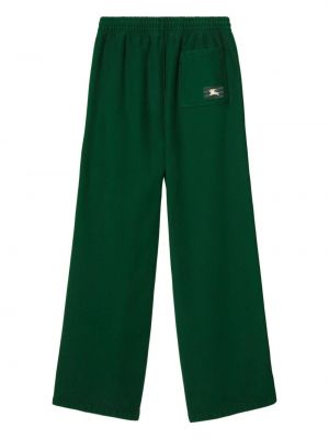 Bavlněné sportovní kalhoty Burberry zelené