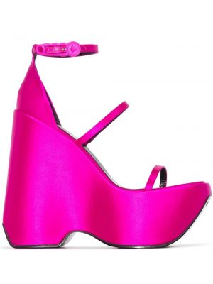 Sandale cu platformă Versace roz