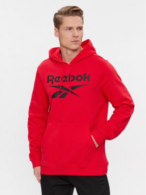 Pulover din fleece Reebok roșu