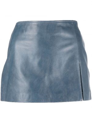 Kožená sukně Manokhi modré