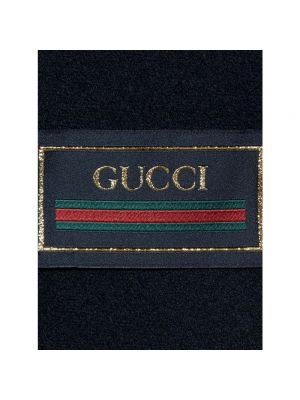 Płaszcz wełniany Gucci niebieski