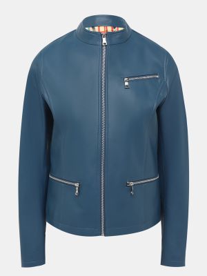 Кожаная куртка Orsa Couture синяя