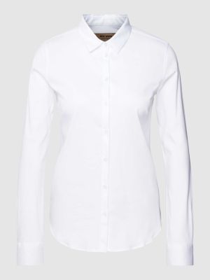Koszula z dżerseju w jednolitym kolorze Mos Mosh biała