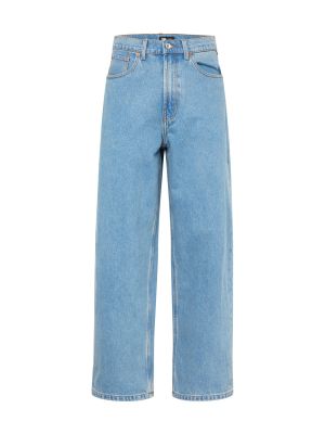 Kockované džínsy Vans modrá