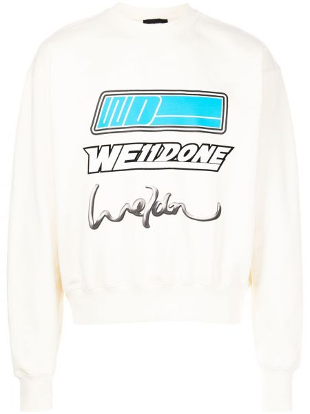 Sweatshirt We11done hvid