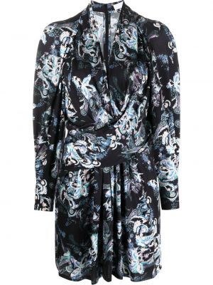 Abendkleid mit print mit paisleymuster Iro schwarz