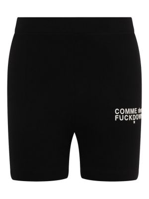 Хлопковые шорты Comme Des Fuckdown черные