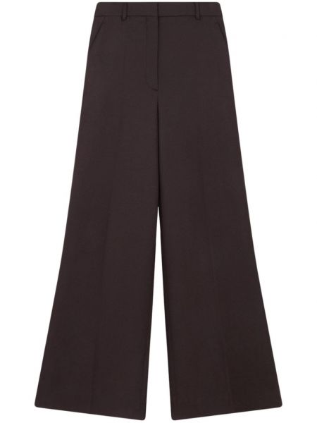 Pantalon évasé en laine Stella Mccartney marron