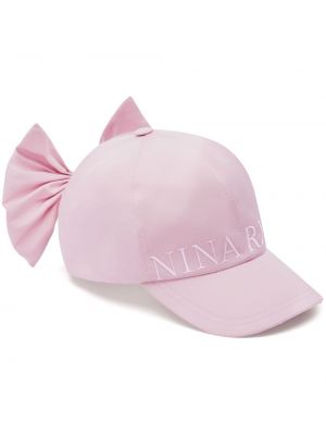 Kšiltovka s mašlí Nina Ricci růžová