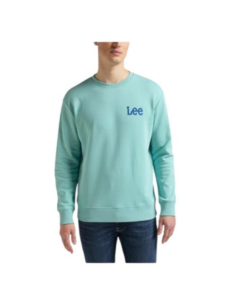 Bluza bawełniana Lee niebieska
