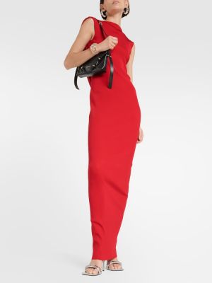 Vestido largo de punto Givenchy rojo