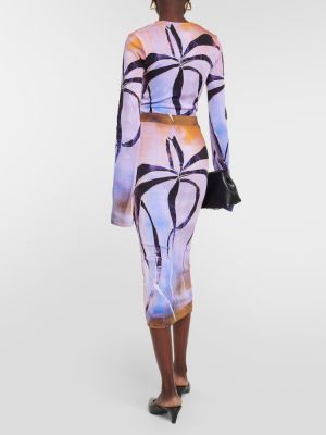 Βαμβακερή midi φούστα με σχέδιο Louisa Ballou