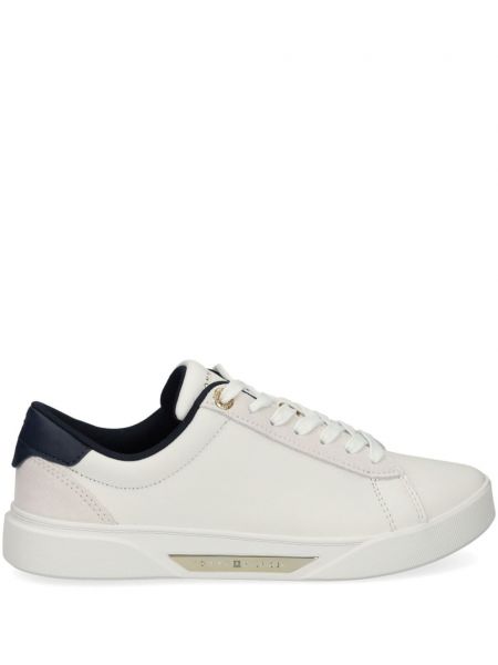 Deri sneaker Tommy Hilfiger beyaz