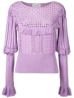 Bluza z dolgimi rokavi Olympiah vijolična
