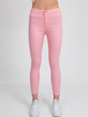 Skinny fit kelnės Bi̇keli̇fejns rožinė
