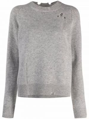 Distressed langer pullover Maison Margiela grau