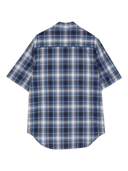 Kostkovaná bavlněná košile 1017 Alyx 9sm modrá