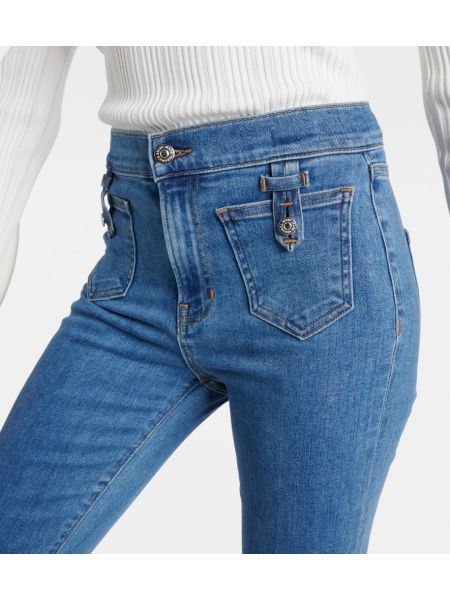 Jeans a zampa a vita alta Veronica Beard blu