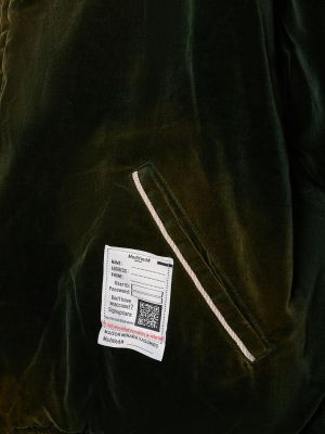 Aksamitna kurtka bawełniana Mihara Yasuhiro zielona