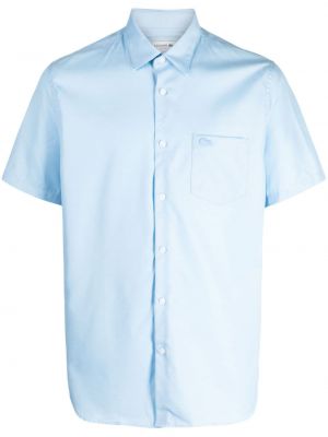 Koszula bawełniana Lacoste niebieska