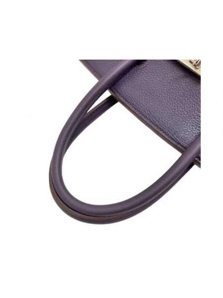 Bolsa de cuero Hermès Vintage violeta
