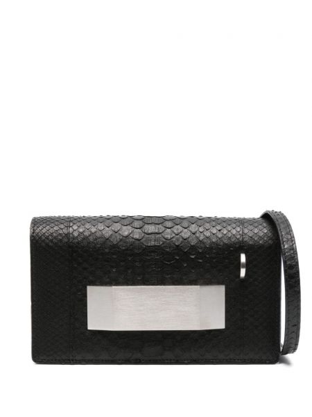 Læder clutch Rick Owens sort