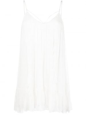 Копринена мини рокля Nissa бяло