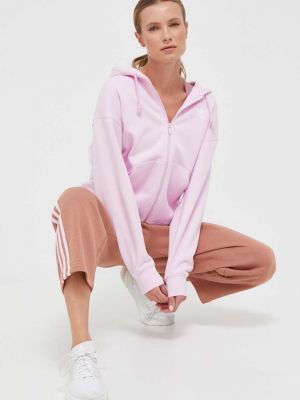 Bluza z kapturem Adidas Originals różowa