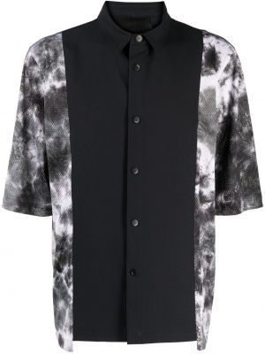 Риза с принт с tie-dye ефект Off Duty черно