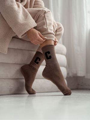 Чорапи Milena кафяво