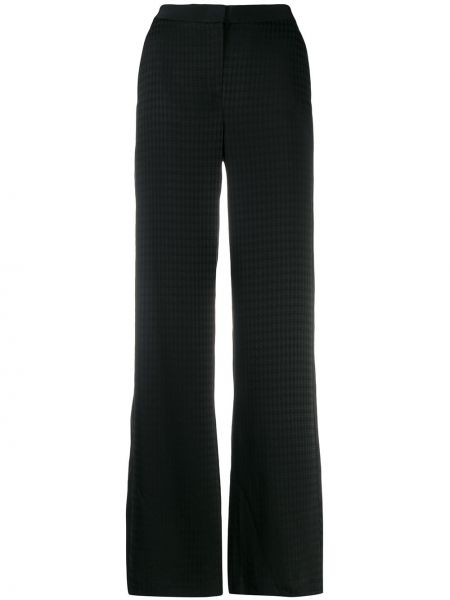Pantalones de tejido jacquard Karl Lagerfeld negro