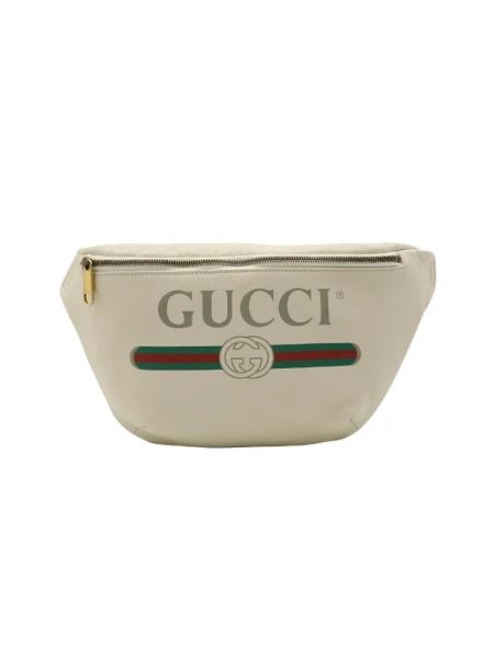 Nerka skórzana Gucci Vintage beżowa