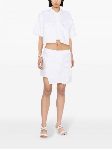 Asymetrické mini sukně Amen bílé