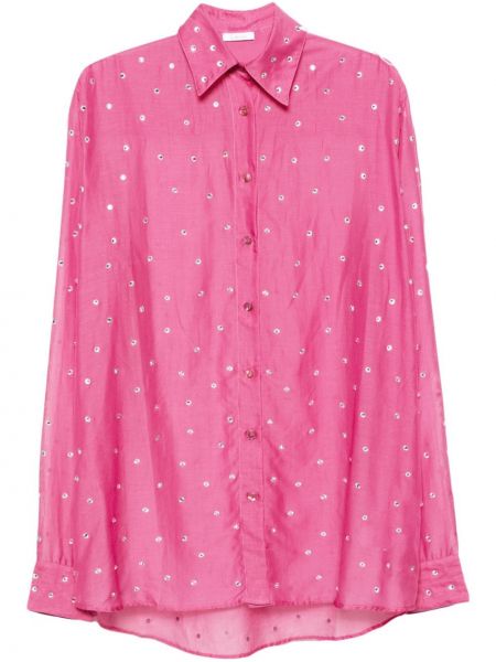 Caurspīdīgs krekls Oséree rozā