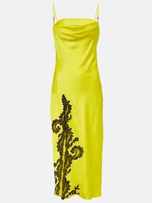 Midi haljina s čipkom Versace