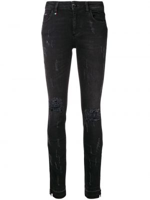 Distressed skinny jeans Philipp Plein schwarz